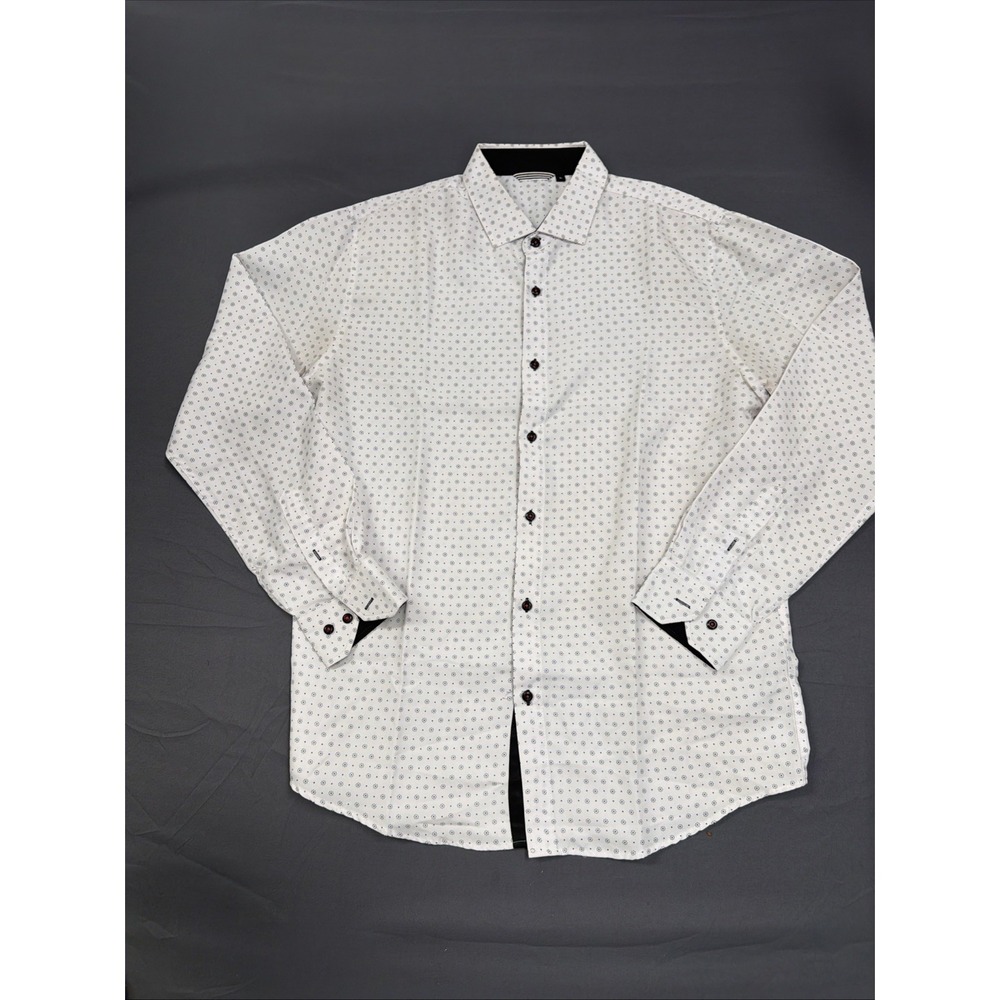 But Dress Shirt White And Black SizeLarge